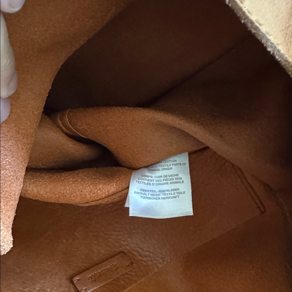 Madewell The Sydney Crossbody Bag caramel leather magnetic closure shoulder bag - Picture 8 of 11